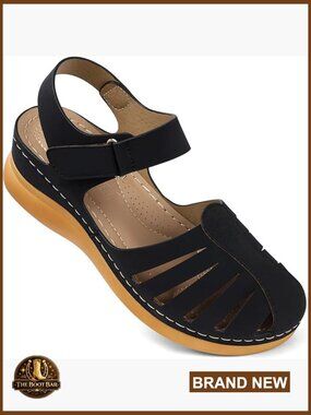 Closed Toe Fisherman Sandals - Dressy Summer Flat Sandals for Women